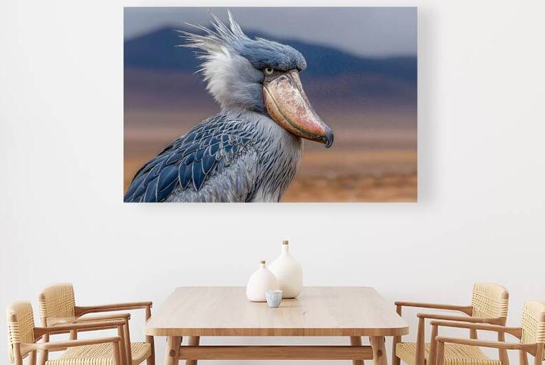 Iron Beak – Shoebill Stork Print by Savage Art Prints