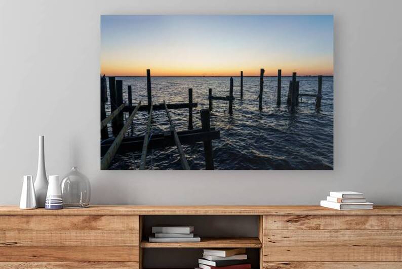 Damaged Dock Gulf Breeze Sunset by Jennifer White