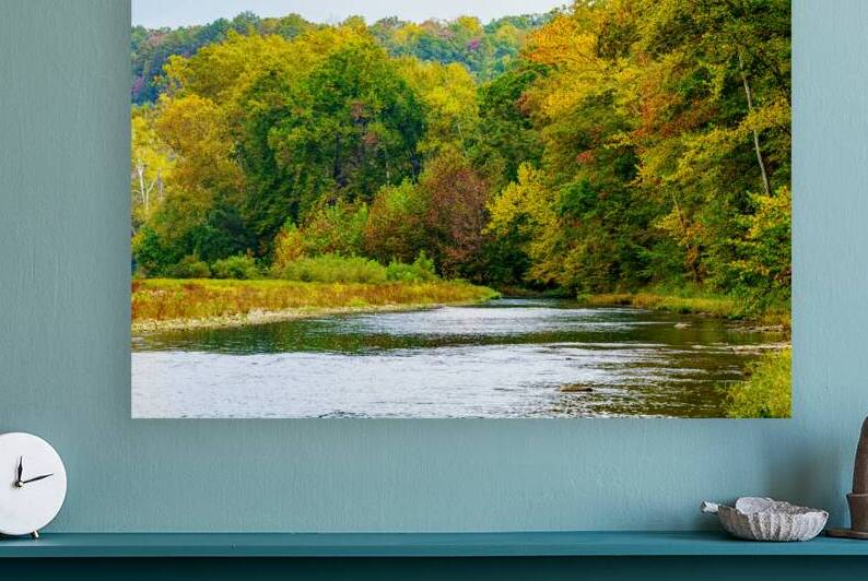 North Fork River Flows Into Fall by Jennifer White