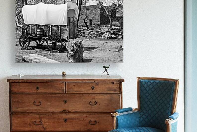 Pioneer Wagon - Pipe Springs National Historic Monument - Arizona by Gary Whitton