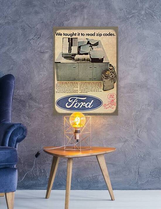 1966 Ford Zip Code Reader Post Office Ad  by Row One Brand
