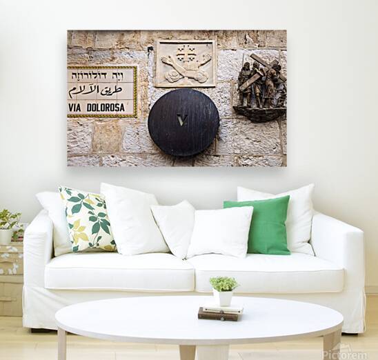 Israel Jerusalem Old City Via Dolorosa Sorrowful Way or Way of Suffering near Holy Sepulchre church the route Jesus took on his way to be crucified by Elijah Lovkoff