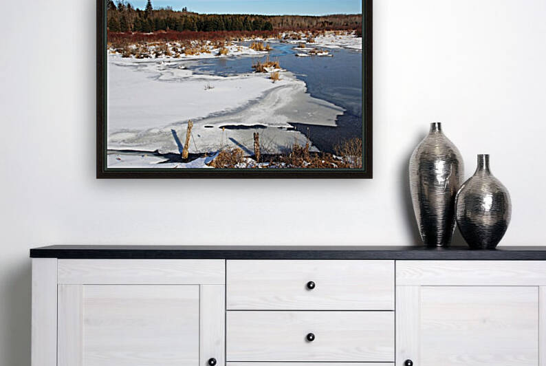 January Roadside Pond I by Deb Oppermann