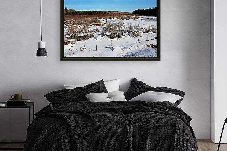 Ice Upheaval On Winter Pond by Deb Oppermann