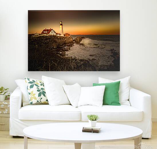 Maine Lighthouse at Sunset by Norma Brandsberg Photography