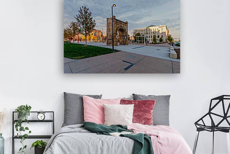 Gene Leahy Mall Downtown Evening by Jennifer White