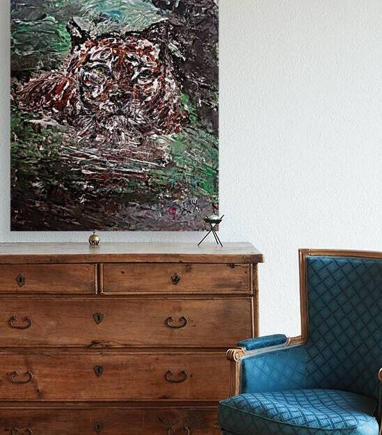 20251030 115347 Tiger Swim by Lawrence Silver Art