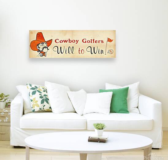 Vintage OSU Cowboys Golf Art by Row One Brand