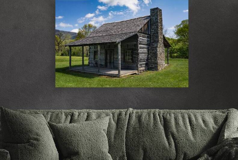 Vintage Cabin - Martins Station - Wilderness Road Park - Virginia by Gary Whitton