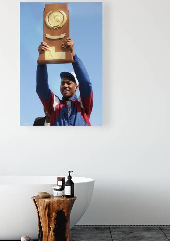 Danny Manning Kansas Basketball Celebration in 1988 by Row One Brand