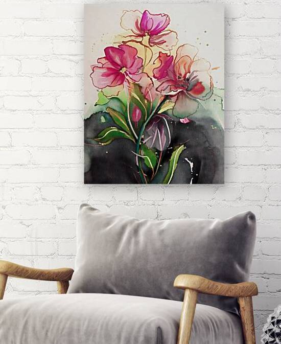 Pink Wild Violets by Thea Menagh