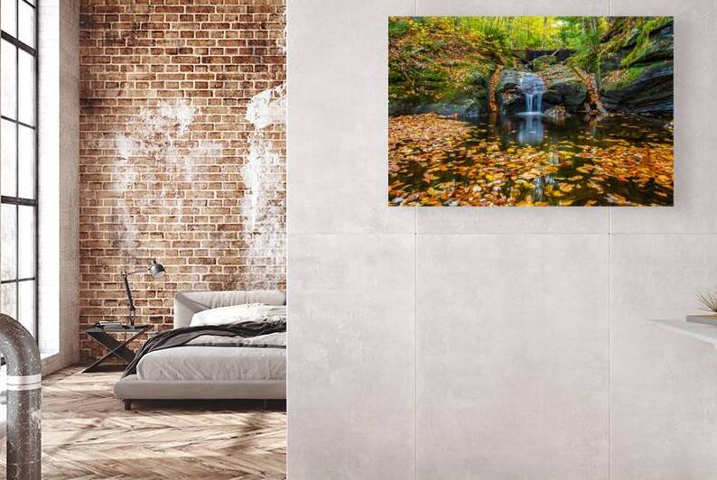 Autumn Leaves Cascade by Geoffrey Prior