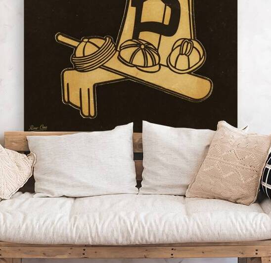 Early 1900s Purdue Hats Art by Row One Brand