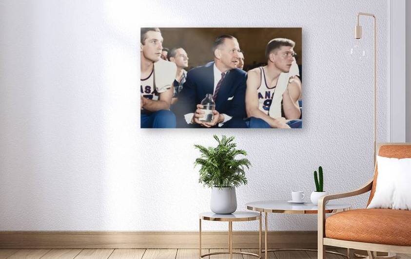 Coach Phog Allen Kansas Jayhawks Basketball Sideline by Row One Brand