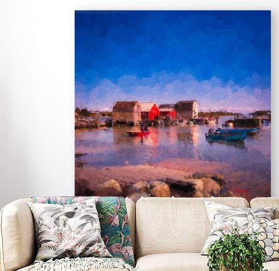 Coastal Blue Harmony – Blue Rocks Nova Scotia by Paul Newman Studio