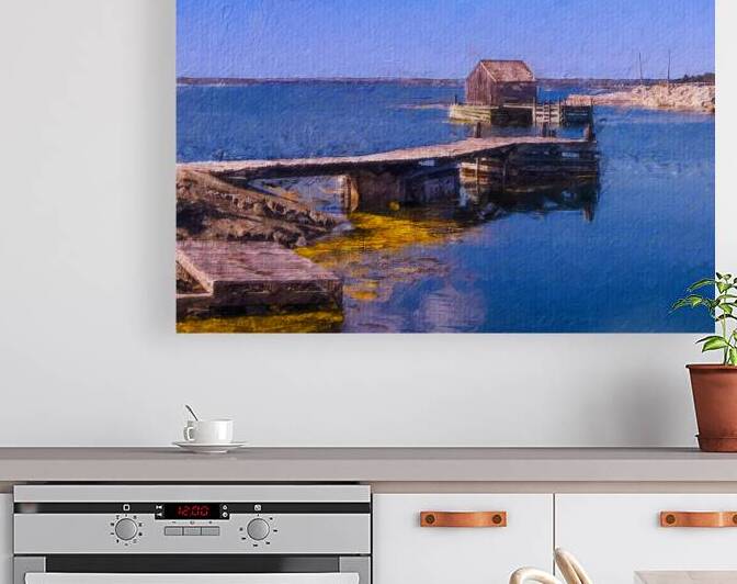 Impression of a Quiet Wharf – Blue Rocks Nova Scotia by Paul Newman Studio