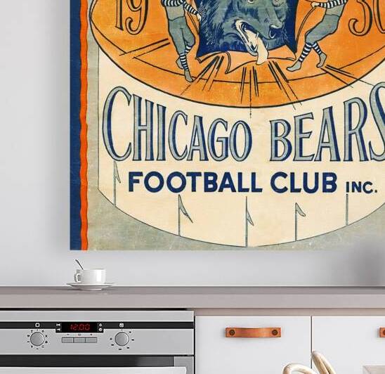 1930 Chicago Bears Football Club Art by Row One Brand
