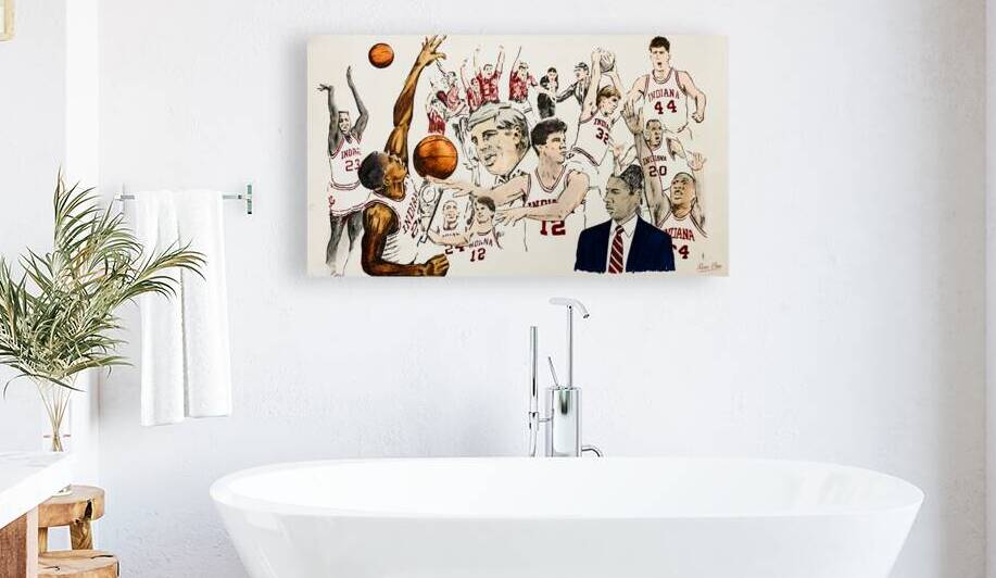 1987 Indiana Hoosiers Art Remix by Row One Brand