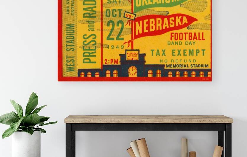 1949 Oklahoma Sooners at Nebraska Cornhuskers | Row One by Row One Brand