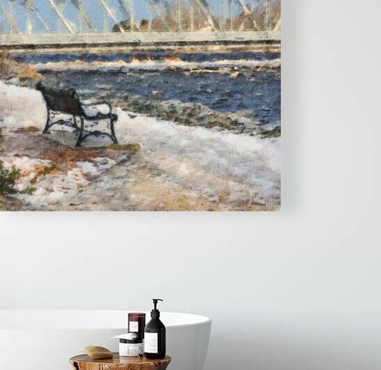 Quiet Moment by the Bridge – Milton Nova Scotia by Paul Newman Studio