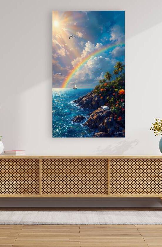 Tropical Paradise with Rainbow by Sihemsoso