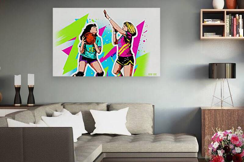1981 Womens Basketball Art Remix by Row One Brand
