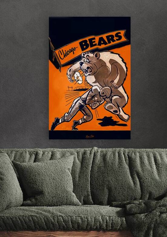 Vintage Chicago Bears Cartoon Remix by Row One Brand