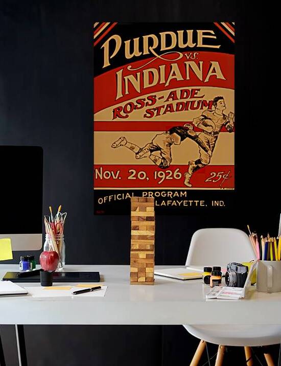 1926 Indiana Hoosiers at Purdue Boilermakers by Row One Brand