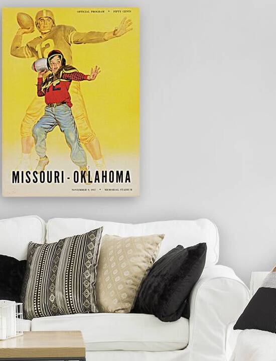 1957 Oklahoma Sooners at Missouri Tigers by Row One Brand