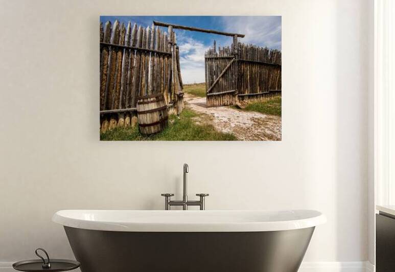 Historic Fort Bridger Gate - Wyoming by Gary Whitton