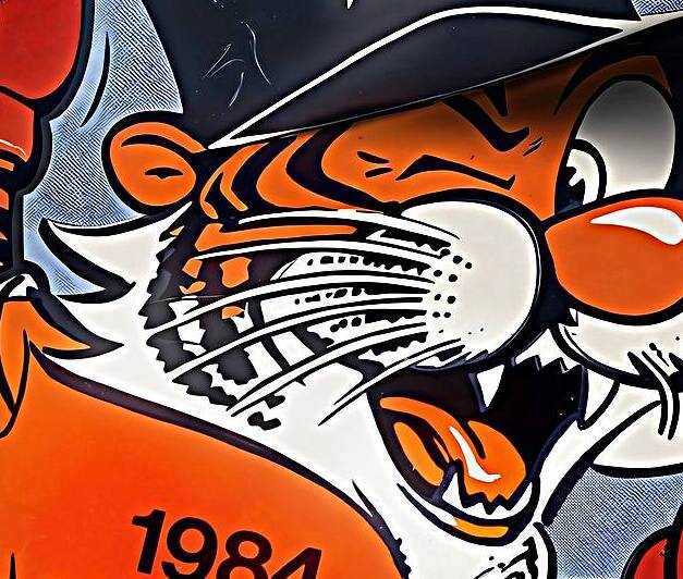 1984 Detroit Tiger Cartoon Remix Art | Row One by Row One Brand