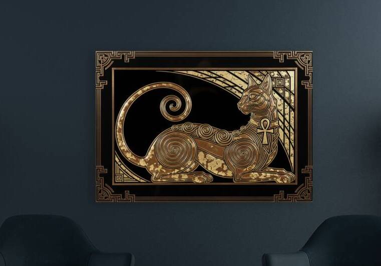 Elegance of Bubastis: A Modern Tribute to Bastet by Sumer Paintings