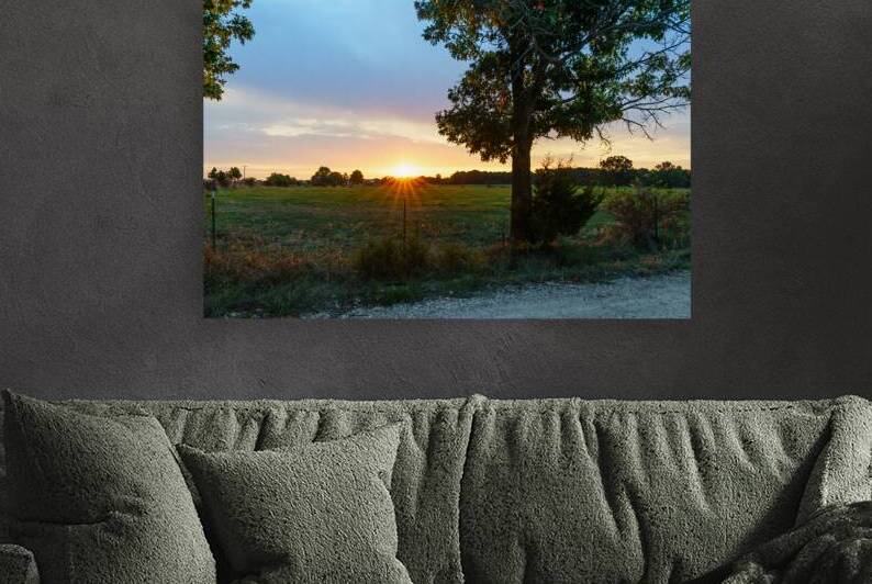 Autumn Sunrise Over the Farm by Jennifer White