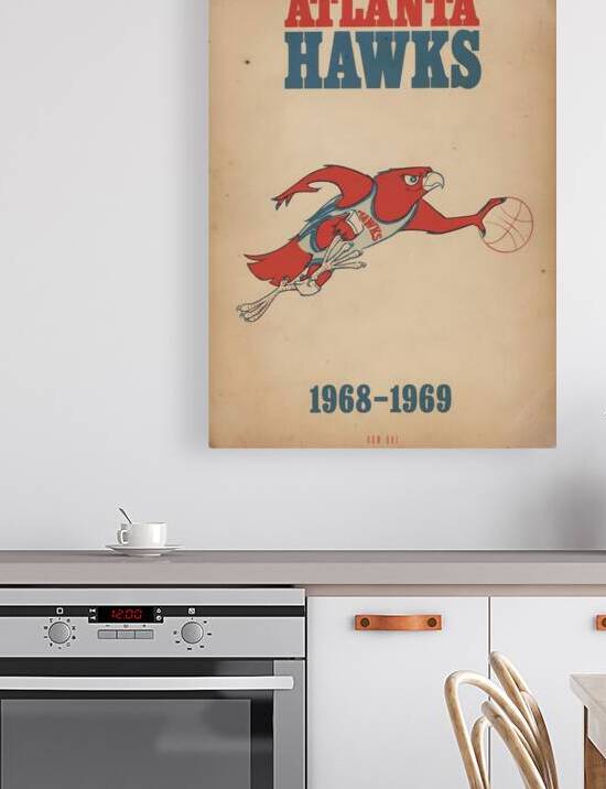 1968 Atlanta Hawks Basketball Cover Art by Row One Brand