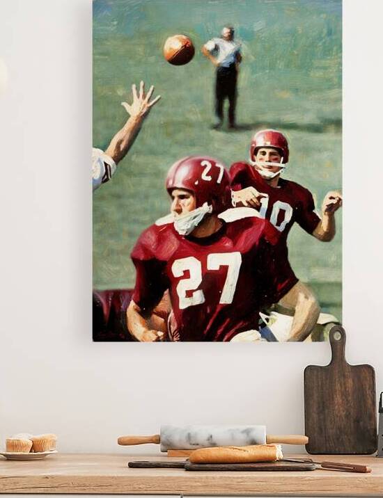 1958 Arkansas Razorbacks Football Art by Row One Brand