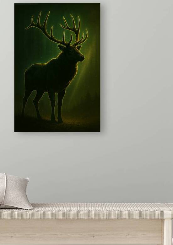 Emerald Monarch Stag of the Forest by Aaron Potts