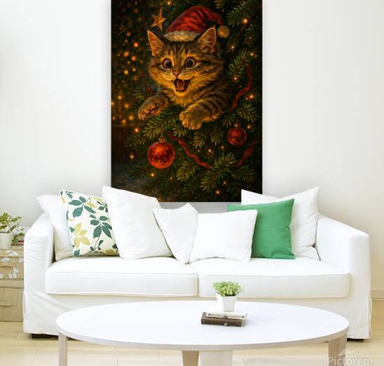 Mischievous Christmas Kitten by Anne Laure GOUPIL