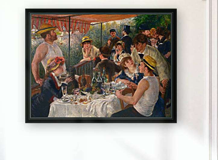 Pierre Auguste Renoir: Luncheon of the Boating Party HD 300ppi by Stock Photography