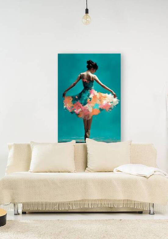 Blooming Pirouette – Ballerina Print by Savage Art Prints