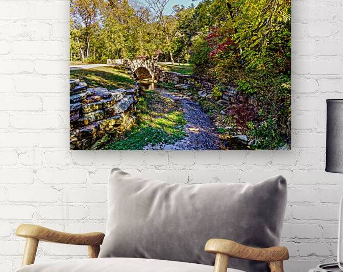 Stone Bridge Crossing Dogwood Creek by Jennifer White