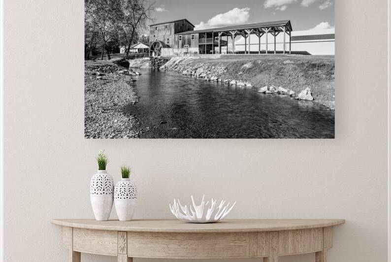 Old Ritchey Mill Grayscale by Jennifer White