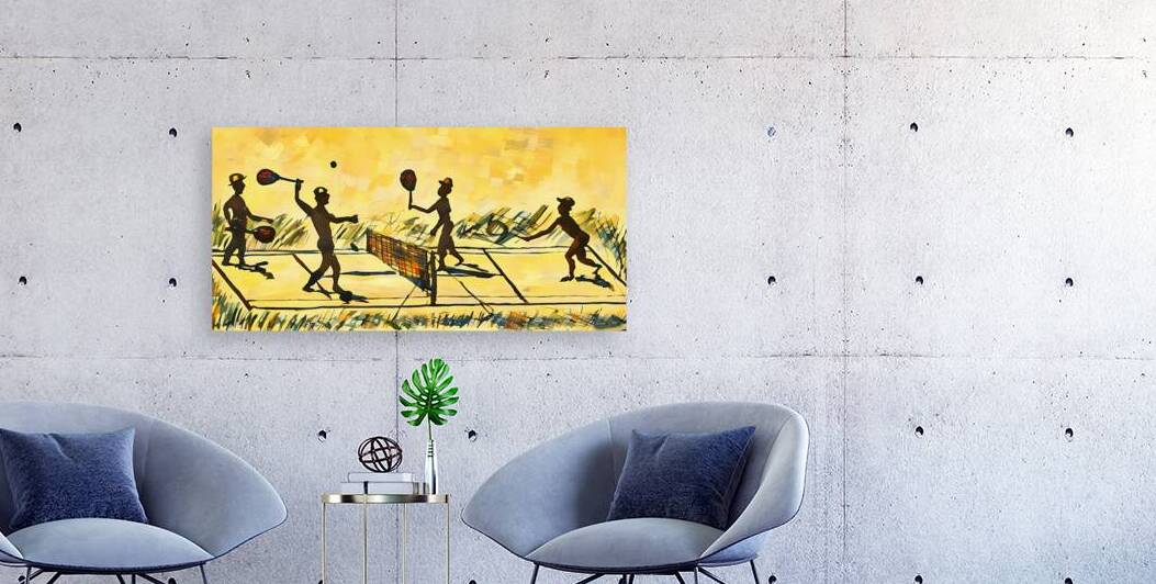 Early 1900s Tennis Art Remix by Row One Brand