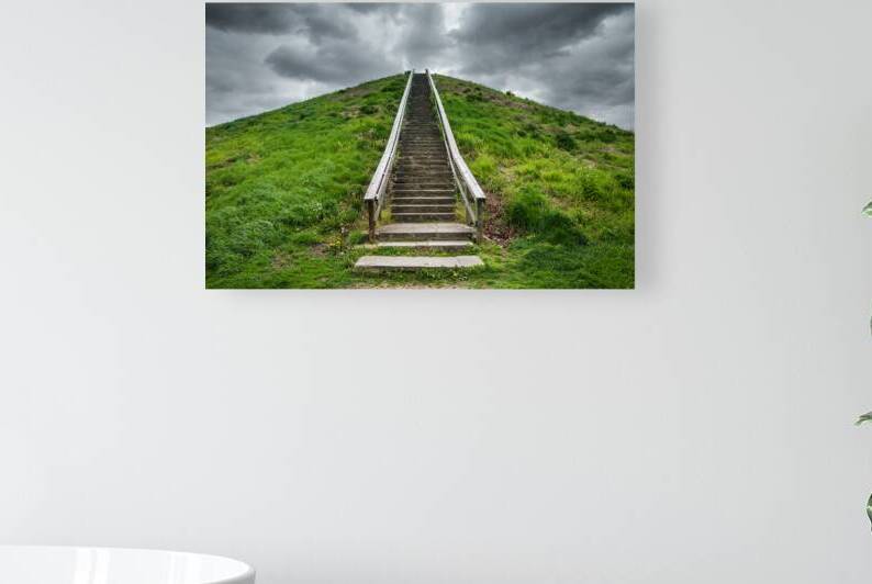 Miamisburg Adena Indian Mound - Ohio  by Gary Whitton