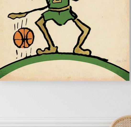 1950s Lyndon State Hornets Basketball Art by Row One Brand