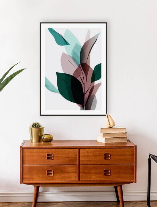 Floral and palm leaves. a by Towseef Dar