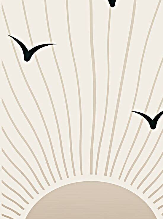 Modern aesthetic poster. b by Towseef Dar