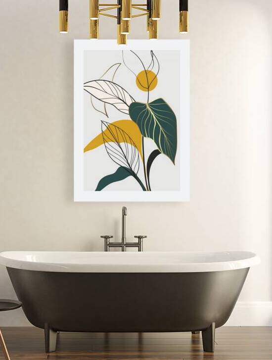 Floral and palm leaves. b by Towseef Dar