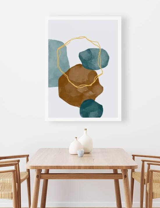 Abstract hand painted. b by Towseef Dar