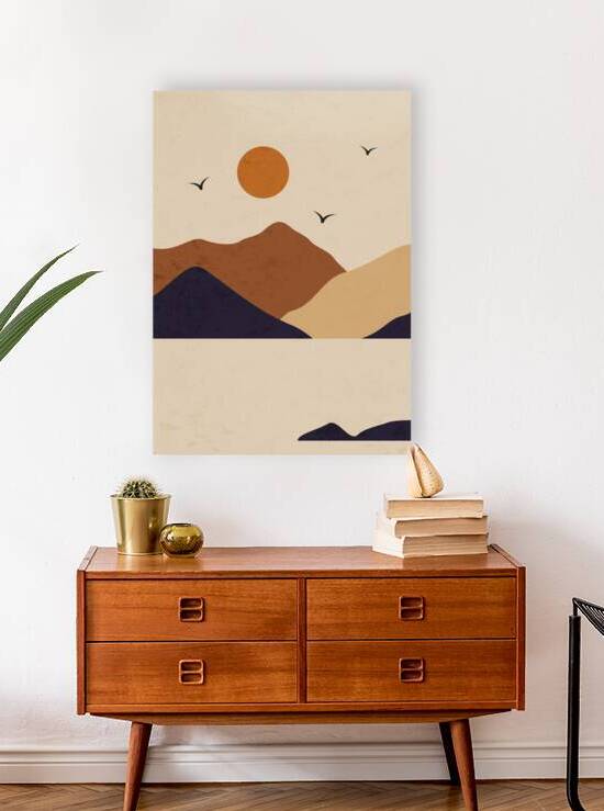 Day and night mountain landscape. b by Towseef Dar