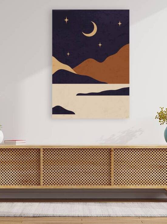 Day and night mountain landscape.c by Towseef Dar